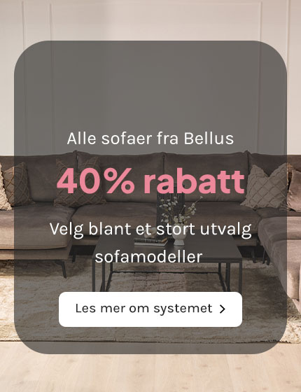 50% rabatt på vår mestselgende sofaserie