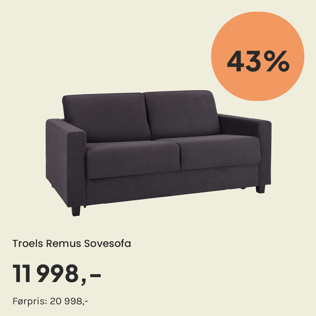 Sovesofa på tilbud